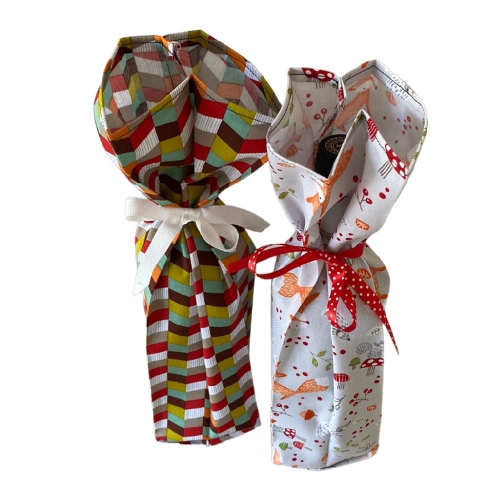 ♻️Set of 2 Wine Bottle Gift Bags